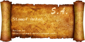 Stampf Antal névjegykártya